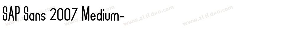 SAP Sans 2007 Medium字体转换